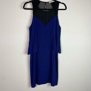 Sandro Remi Dress Marine Blue Size 3 Large